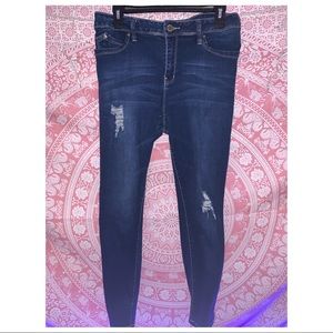 size 13 mid rise skinny jeans